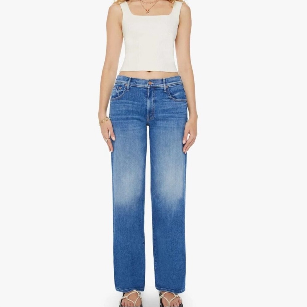 MOTHER Midrise Maven Sneak Different Strokes Jeans size 31 - Picture 3 of 11